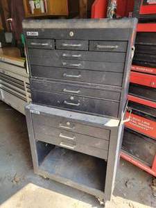 lot 207 image: U.S. General Steel 3-Piece Tool Chest - NO SHIPPING