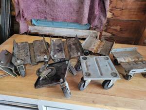 lot 212 image: (2) Snowmobile Skate Sets and More - NO SHIPPING