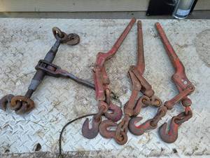 lot 237 image: (4) 38 Chain Binders - NO SHIPPING