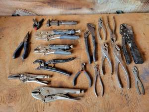 lot 56 image: Craftsman Locking Pliers, Husk, Kobalt and More