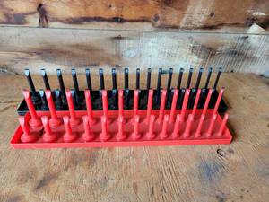 lot 73 image: (2) 12 Drive Socket Organizers - Metric & Standard