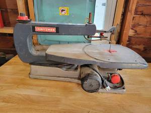 lot 97 image: CRAFTSMAN Variable Speed Scroll Saw - Tested and Works - NO SHIPPING