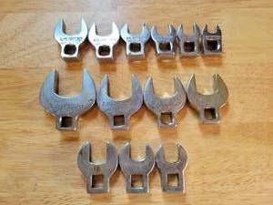 lot 110 image: CRAFTSMAN Crowfoot Wrenches - Standard with Sizes from 1 to 38