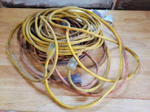 lot 115 image: (2) Heavy Duty Extension Cords - NO SHIPPING