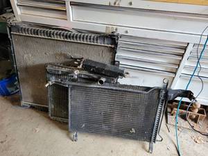 lot 136 image: (4) Radiators of Unknown Condition - Aluminum and Copper - NO SHIPPING