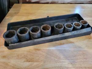 lot 144 image: Pittsburgh 34 Drive Standard Impact Sockets - Sizes from 1 to 1-12