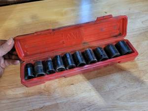 lot 145 image: MIT Metric 12 Drive Impact Sockets - Sizes from 22mm to 11mm
