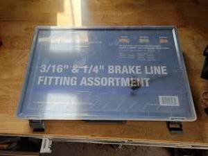 lot 156 image: 4 Lifetime Lines 316 & 14 Brake Line Fitting Kit - Model No. LTA316140