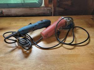 lot 162 image: RYOBI DS2000 Multi-Tool and Tool Shop 4-12 Angle Grinder - Both Tested and Work