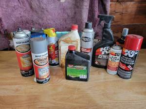 lot 192 image: K&N Cleaning Products, Engine Degreaser, Spray Paint and More - NO SHIPPING