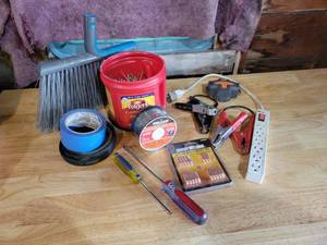 lot 195 image: Flux Core Welding Wire, MIG Welding Tips, Power Strip and More - NO SHIPPING