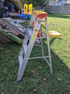 lot 245 image: 4 Werner Aluminum Step Ladder