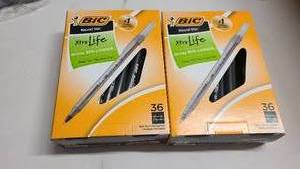 2 Boxes of BIC Round Stic Pens