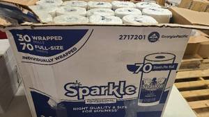 Box of Sparkle Professional paper towels