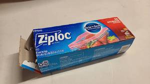 Opened Box of Gallon Zip Lock bags