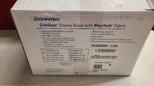 Contec CritiGear Chemo Gowns with Bloxtech fabric