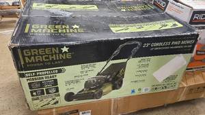 Brand New Green Machine Self-Propelled 23 Cordless Electric Mower
