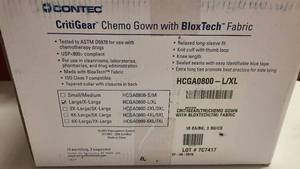 Contec CritiGear Chemo Gowns with Bloxtech fabric