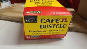 Box of Cafe Bustelo Espresso Keurig cups