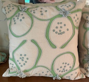 lot 102 image: Trio of Floral Accent Pillows