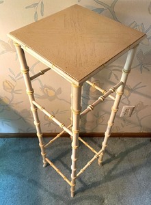 lot 108 image: Vintage Faux Bamboo Plant Stand