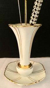 lot 135 image: Vintage Porcelain Hatpin Holder with Hatpins