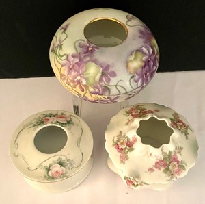 lot 139 image: Three Antique Hair Receivers