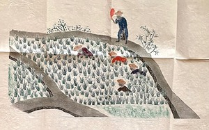lot 155 image: Asian Style Unframed Print