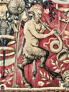 lot 6 image: French Grotesque Sigismond Tapestry Reproduction
