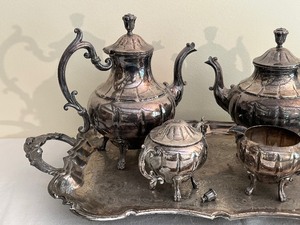 lot 56A image: Vintage Silver Plated Tea Service