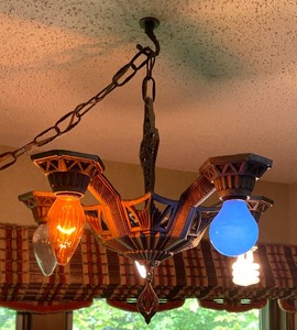 lot 223 image: Vintage Art Deco Light Fixture