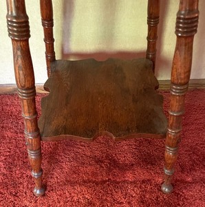 lot 233 image: Vintage Wooden Accent Table