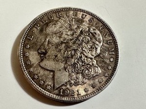 lot 26 image: United States 1921 Morgan Silver Dollar Coin