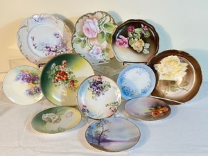 lot 82 image: Variety of Decorative Vintage Plates