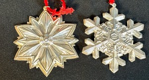 lot 95 image: Gorman Sterling Silver 1993 and 1994 Ornaments