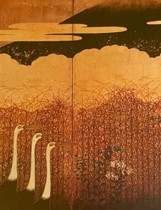 lot 275 image: Peace Comes Slowly-Dropping from the Veils of Morning Framed Montage by Mary Helen Horty