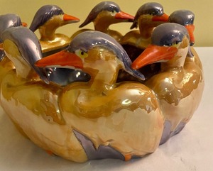 lot 277 image: Bird Motif Bowl by Nippon