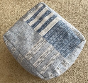 lot 290 image: Pottery Barn Poof