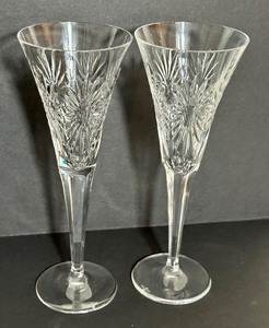 lot 366 image: Pair of Crystal Champagne Crystal Millennium Series Glasses