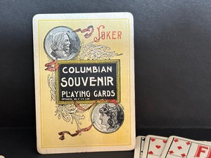lot 369 image: Antique Deck of Columbian Souvenir Playing Cards