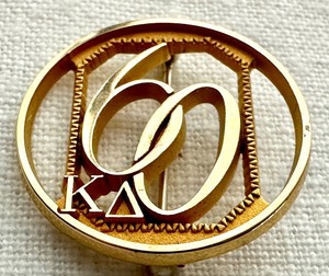 lot 357 image: 10k Gold 60 Sorority Brooch