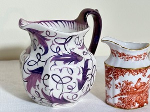 lot 359 image: Vintage Wedgwood and Royal Crown Derby Creamers
