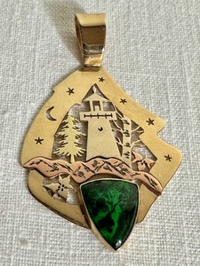 lot 343 image: Artisan Crafted Pendant by Pamela K. Jeffcoat