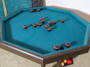 lot 300 image: Vintage Bumper Pool Table
