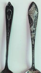 lot 404 image: Vintage Sterling Silver Souvenir Spoons