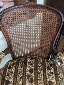 lot 416 image: Vintage Cane Back Armchair