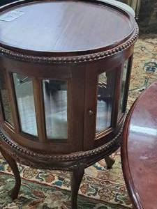lot 49 image: Small Round Rococo Cabinet