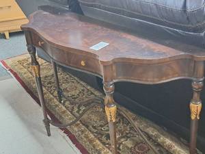 lot 50 image: Maitland Smith Crotch Latch Georgian Console Table