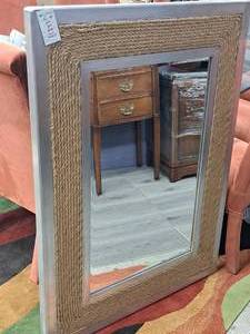 lot 108 image: Rope-Edged Wall Mirror
