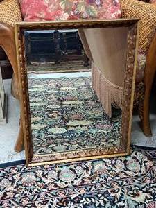 lot 108B image: Ornate Framed Wall Mirror